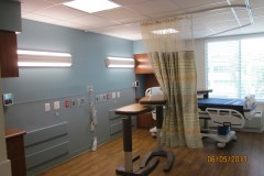 Renovated patient room