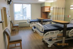 Renovated patient room